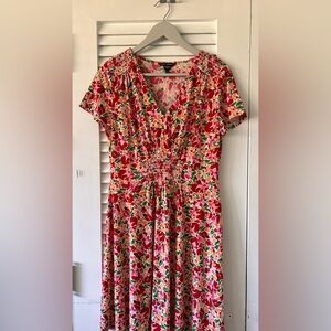 Floral V-Neck Dress